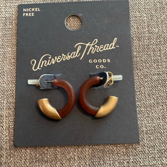Universal Thread Jewelry - Universal Thread Worn Gold Earrings